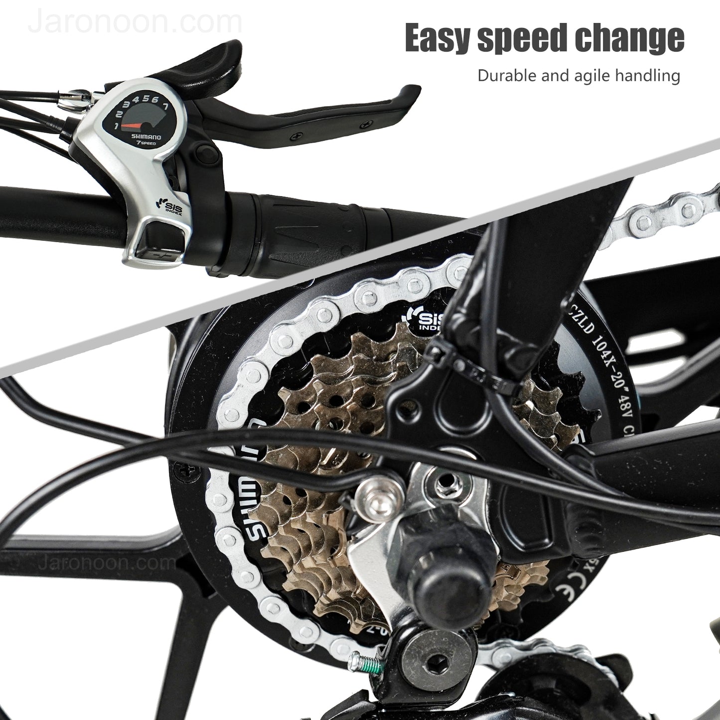 CMACEWHEEL Y20-NEW 750W 20インチの折るEbikeの脂肪質のタイヤのマウンテン バイクの雪48V 17A 電気バイクの二重ディスク ブレーキ