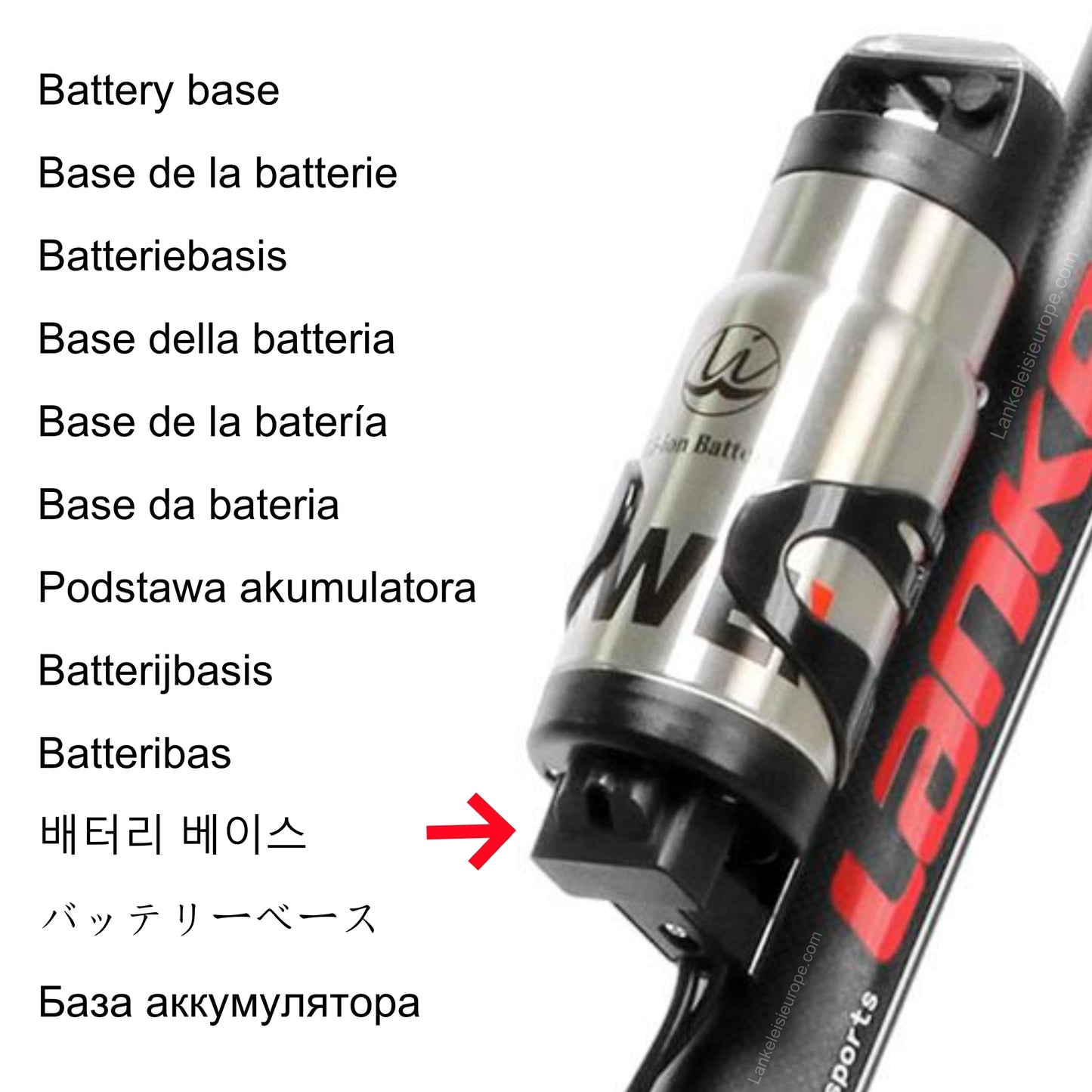 Battery Mount for the Lankeleisi S600 E-Bike