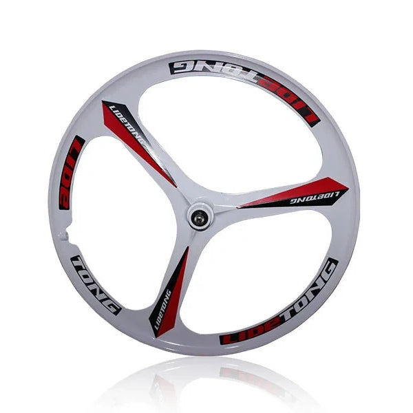 J3SWA 24/26インチ MTBマウンテンバイク用前後ホイール、3スポークマグネシウム合金ホイール、ベアリングタイプ、前ホイールサポートクイックリリース