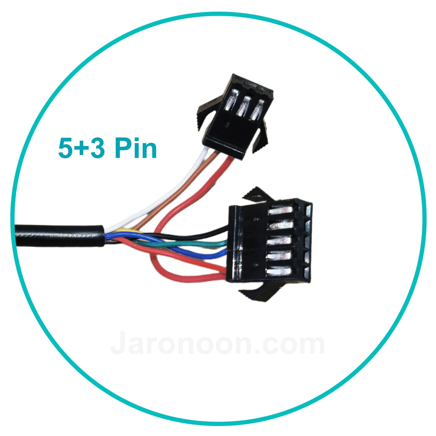 LCD-P5C-21D E-Bike Smart Display Meter | 48V, IP67 Waterproof, SM 5+3 Pin Female (50.8x38mm)