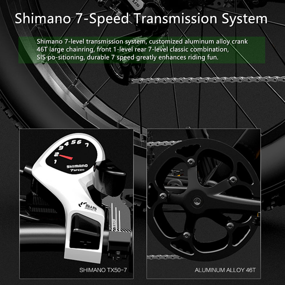 MG740 Plus 26 Inch Dual Motor Electric Bike, 48V 20Ah Battery,Front & Rear Hydraulic Brakes,Hydraulic Suspension Front Fork