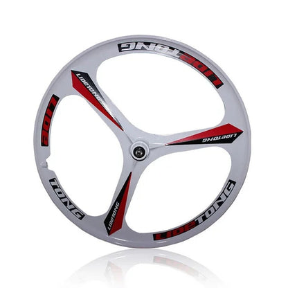 J3SWA 24/26インチ MTBマウンテンバイク用前後ホイール、3スポークマグネシウム合金ホイール、ベアリングタイプ、前ホイールサポートクイックリリース