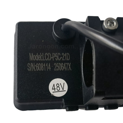 LCD-P5C-21D E-Bike Smart Display Meter | 48V, IP67 Waterproof, SM 5+3 Pin Female (50.8x38mm)